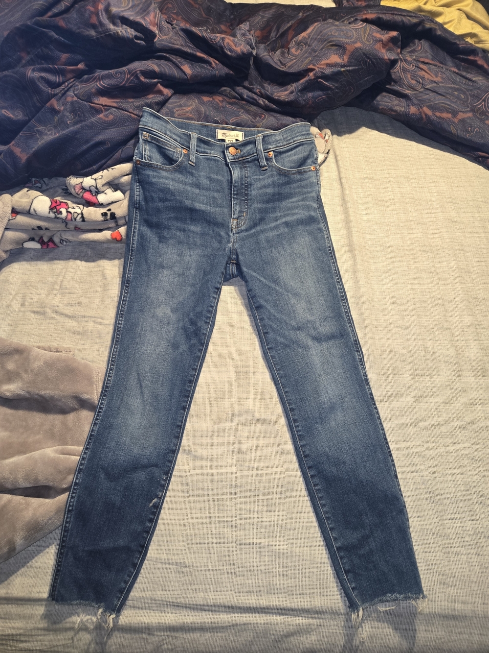 Madewell 10" High-rise  Skinny Jeans in Medium Blue Wash